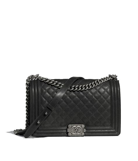 ruthenium chanel boy|Large BOY CHANEL Handbag Calfskin & Ruthenium.